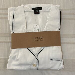 J. Crew white pajama short set
